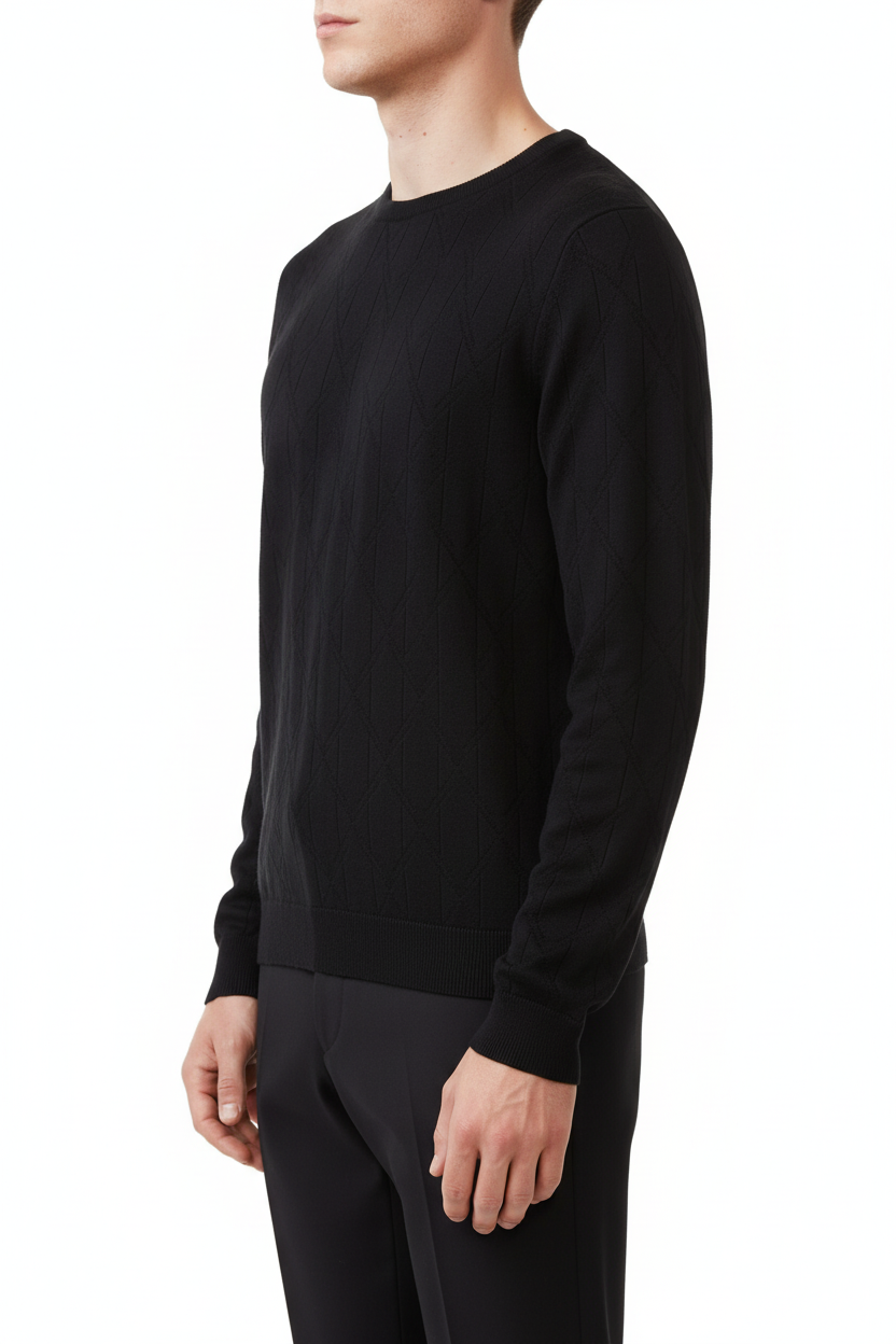 Col Rond Valenci Noir