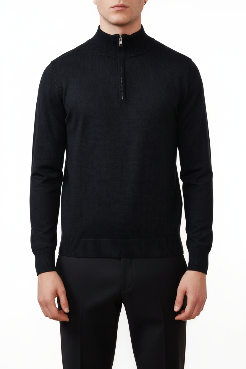 Valenci Halfzip Zwart