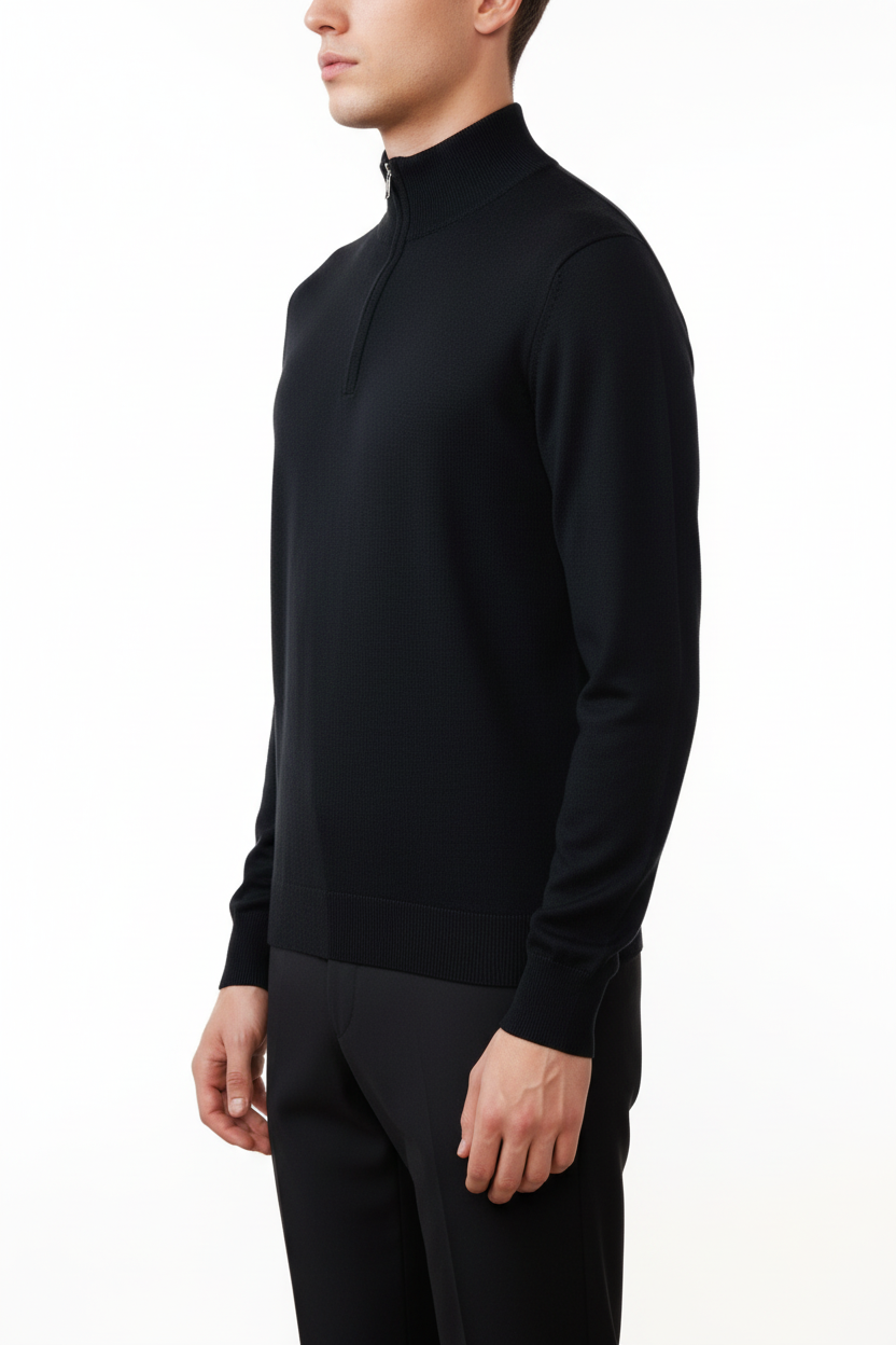 Valenci Halfzip Zwart